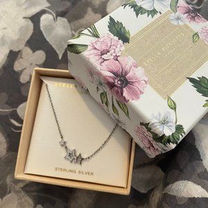 Sterling Silver Stella Picciotto , Verona triple star necklace New in box